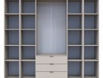 Шафа Дорос Гелар кашемір з 2 Етажерками 4 дверна 231,4 см 0