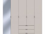 Шкаф для одежды Дорос Гелар кашемир 4-х дверный/Зеркало 194 см 5