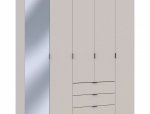 Шкаф для одежды Дорос Гелар кашемир 4-х дверный/Зеркало 194 см 6
