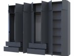 Шкаф для одежды Дорос Лукас графит 7 дверный 315 см 0