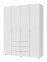 Шафа 4Д Гелар Дорос 4 дверна білий 155 см 17