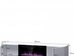 Тумба ТВ 180 EF Pafos з електрокаміном 2