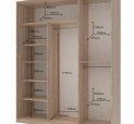 Шкаф-купе Дорос Сити Лайт дуб сонома 3 дверный 180 см 0