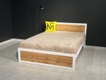 Кровать LOFT 120×200 Дуб Сонома / Чёрный мат MebliRoMax 0