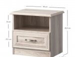 Тумба прикроватная 1S каштан nairobi Lizbon 2