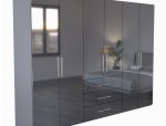 Шкаф 6дв 3шх Миромарк Магнум 6 дверный антрацит 294 см 0