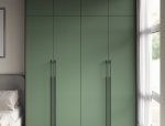 Шкаф Морели R-0020 Рамо 4 дверный зеленый со штангой и полками 197см 0
