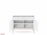 Комод Білий/Золоті ніжки KSZ104 Nova 3