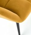 Крісло м'яке Halmar Tyrion / Тіріон Гірчичний / Чорні ніжки 10