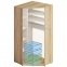Угловой шкаф-купе 1,1 м ДСП с цветным стеклом 0