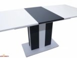 Стол обеденный Clasic Интарсио Белая Аляска/Антрацитовый Раскладной 140/180 см 9