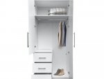 Шкаф 2дв 3шх Миромарк Магнум 2 дверный белый 98 см 2
