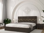 Кровать мягкая двуспальная Виорина деко Mirali / Мирали 4