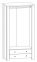 Шкаф платяной 2D2S ВМК Украина Амстердам 2 дверный белый 2
