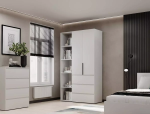 Шафа розпашна комбінована 2 дверна Art In Head №7 Light 120 см 0