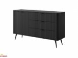Комод 1D3S/138 Чорний/Чорні ніжки Lante 2