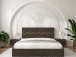 Кровать мягкая двуспальная Виорина деко Mirali / Мирали 5