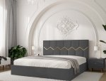Кровать мягкая двуспальная Виорина деко Mirali / Мирали 8