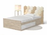 Кровать Холидей с мягкой панелью соты 3
