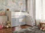 Ліжко кімната зі столом №5 Viorina Deko Корпус білий 12
