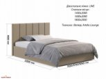 Ліжко м'яке двоспальне Віоріна Деко Лайн з підйомним механізмом та нішею для білизни 23