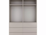 Шкаф распашной комбинированный четырёхдверный Art In Head №10 Light, ширина 160 см 6