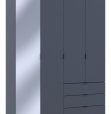 Шкаф для одежды Дорос Гелар графит 3-х дверный/Зеркало 155 см 4