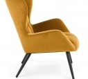 Крісло м'яке Halmar Tyrion / Тіріон Гірчичний / Чорні ніжки 7