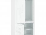 Шафка Мебельбос 4D [Q] 2 дверна білий глянець Lingo 106 см 0
