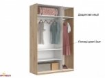 Шкаф 3дв с зеркалом Миромарк Тедди 3 дверный дуб артизан 135 см 2