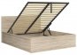 Кровать двуспальная BRW Poland LOZ/160/B Tetrix / Тетрикс с подьемним механизмом и нишей для белья ДСП 6