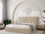 Кровать мягкая двуспальная Виорина деко Mirali / Мирали 2