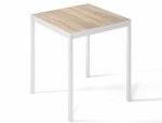Обеденный стол Brevity Loft mini Дуб сонома/Белый металл 2