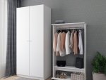Гардеробная стойка Д2 белый 2