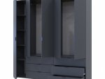 Шкаф Дорос Гелар графит 5 дверной 193,7 см 0