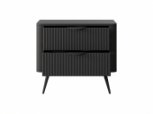 Тумба прикроватная 2S Черный/Черные ножки Lante 0