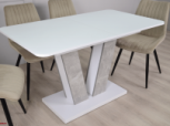 Стіл Torino White / Торіно Аляска Інтарсіо Біла аляска РЕ/Індастріал Розкладний 140/180 см 2