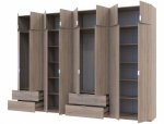 Шкаф для одежды Дорос Лукас дуб сонома 8 дверный 340 см 0