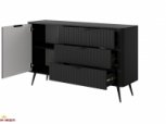 Комод 1D3S/138 Чорний/Чорні ніжки Lante 3