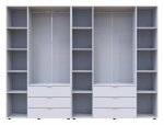 Шкаф Дорос Гелар белый 7 дверной 271,2 см 2