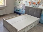 Кровать Холидей с мягкой панелью 4 ящика 1