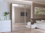 Шкаф-купе с зеркалами Дорос Сити Лайт дуб сонома 3 дверный 180 см 0