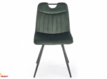 Стул K-521 темно-зеленый/черный 0