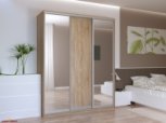 Шкаф-купе с зеркалом Дорос Сити Лайт 3 дверный 180 см 0