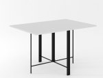 Стол-трансформер Voody Белый бриллиант/Чёрные ноги 2