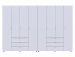 Шкаф Дорос Гелар белый 8 дверной 310 см 4