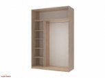 Шкаф-купе с зеркалами Дорос Сити Лайт дуб сонома 2 дверный 150 см 0