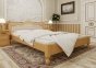 Кровать двуспальная деревянная с мягкой спинкой ЧДК Магнолия масив Вільха 3