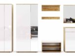 Модульная прихожая Миромарк Асти Дуб крафт / Белый глянец 3