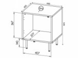Тумба прикроватная 2 шт. Hole 5